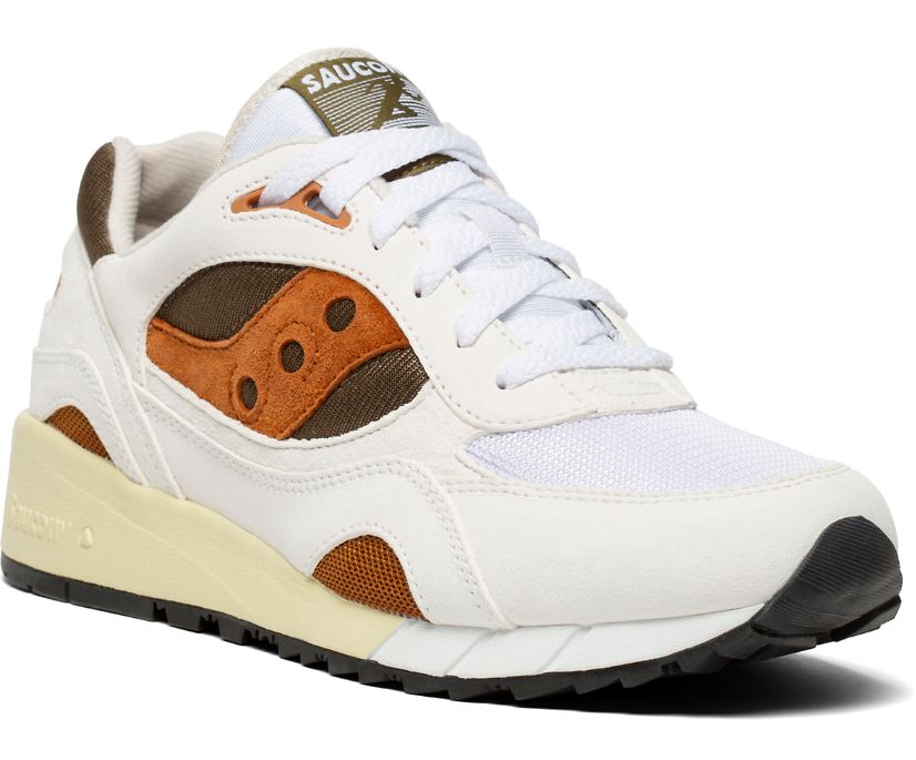 Saucony Shadow 6000 Women's Originals White / Khaki | Canada 077NWYB